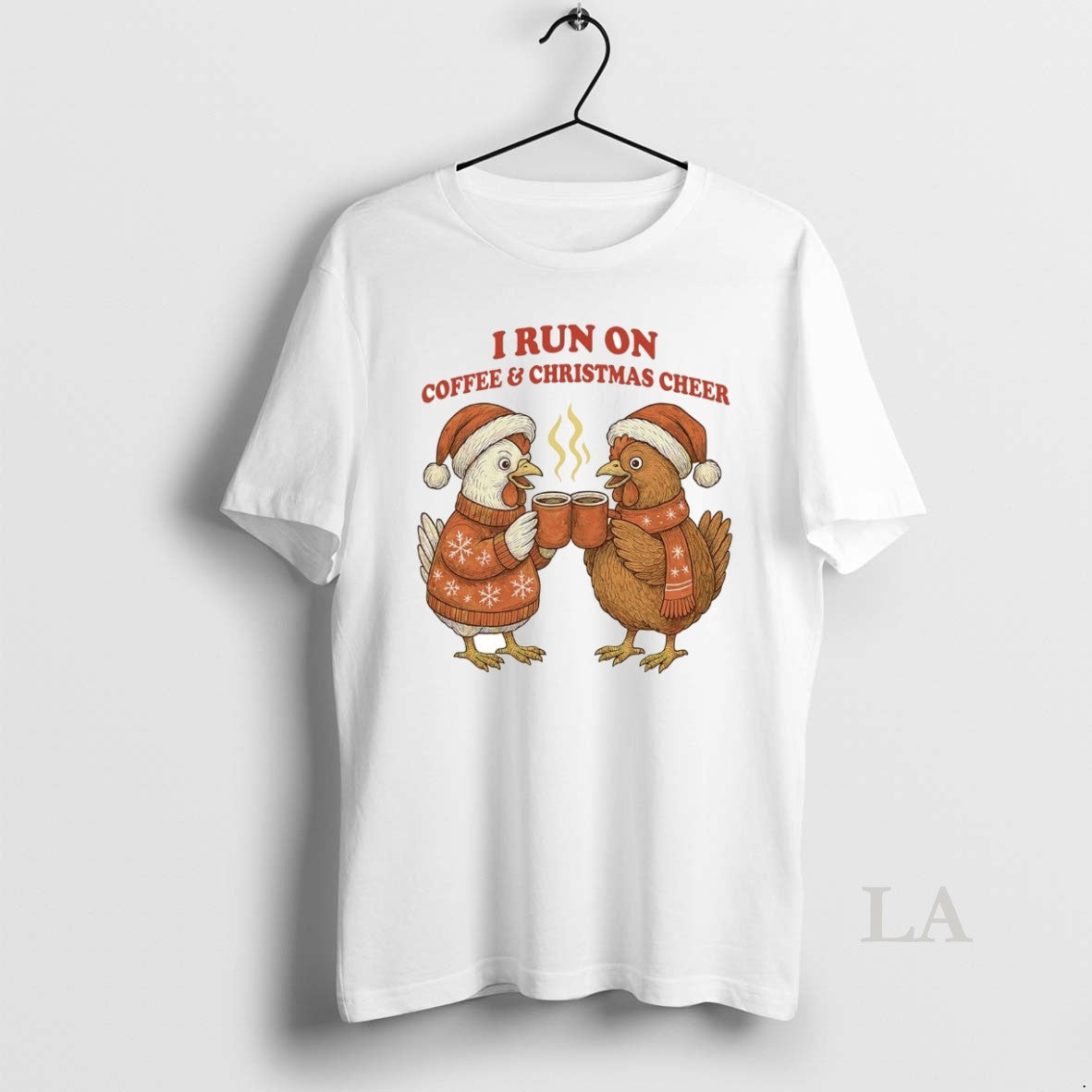 Original I Run On Coffee And Christmas Cheer T-Shirts, Hoodie, Sweatshirt | PopFlextees.com