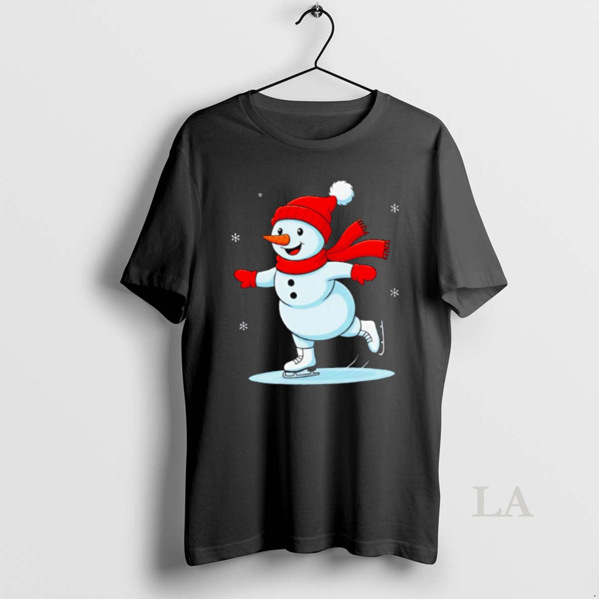 Original Ice Skating Snowman Christmas Funny T-Shirts, Hoodie, Sweatshirt | PopFlextees.com