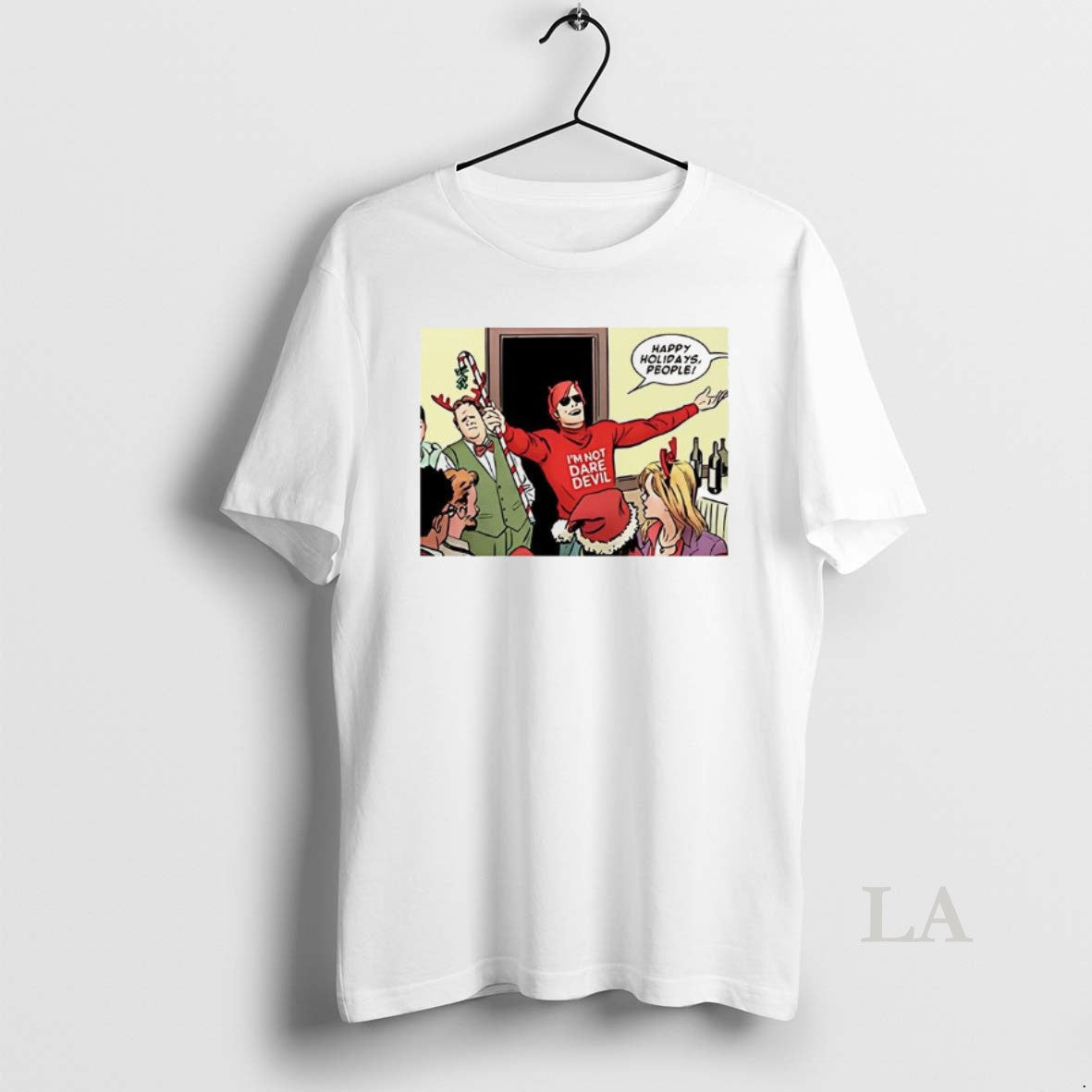 Original Im Not Daredevil Happy Holiday People Comic Christmas T-Shirts, Hoodie, Sweatshirt | PopFlextees.com