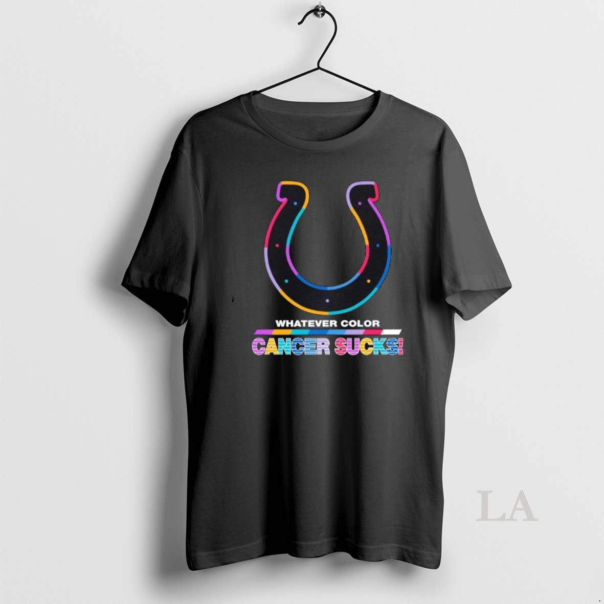 Original Indianapolis Colts Football Whatever Color Cancer Sucks Logo Colors T-Shirts, Hoodie, Sweatshirt | PopFlextees.com