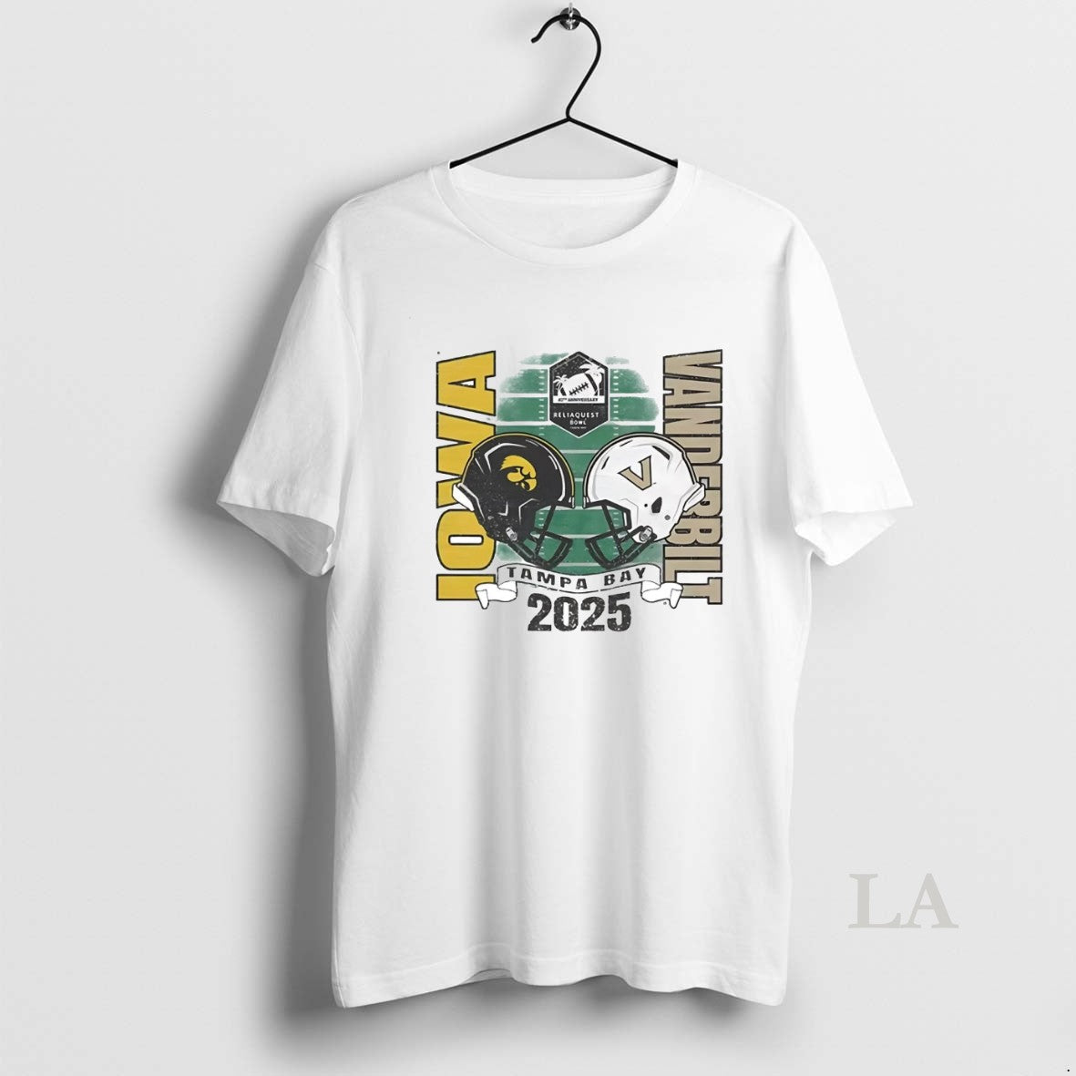 Original Iowa Hawkeyes Vs Vanderbilt Commodores 2025 Reliaquest Bowl Head To Head Helmet T-Shirts, Hoodie, Sweatshirt