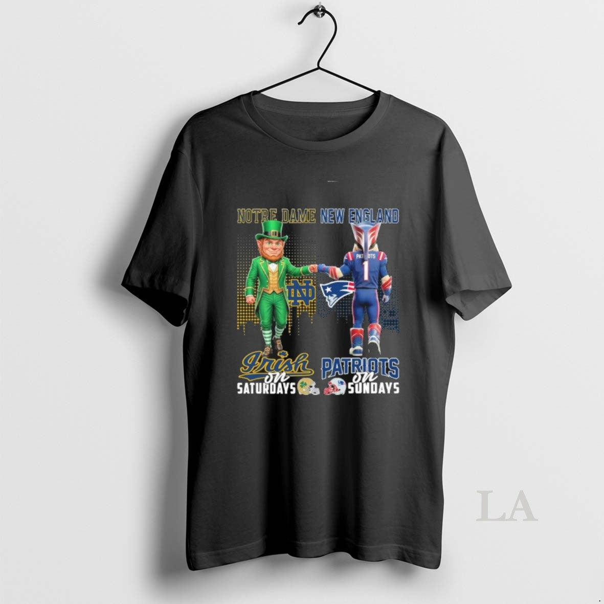Original Irish Vs Patriots Mascot On Saturdays And On Sundays T-Shirts, Hoodie, Sweatshirt | PopFlextees.com