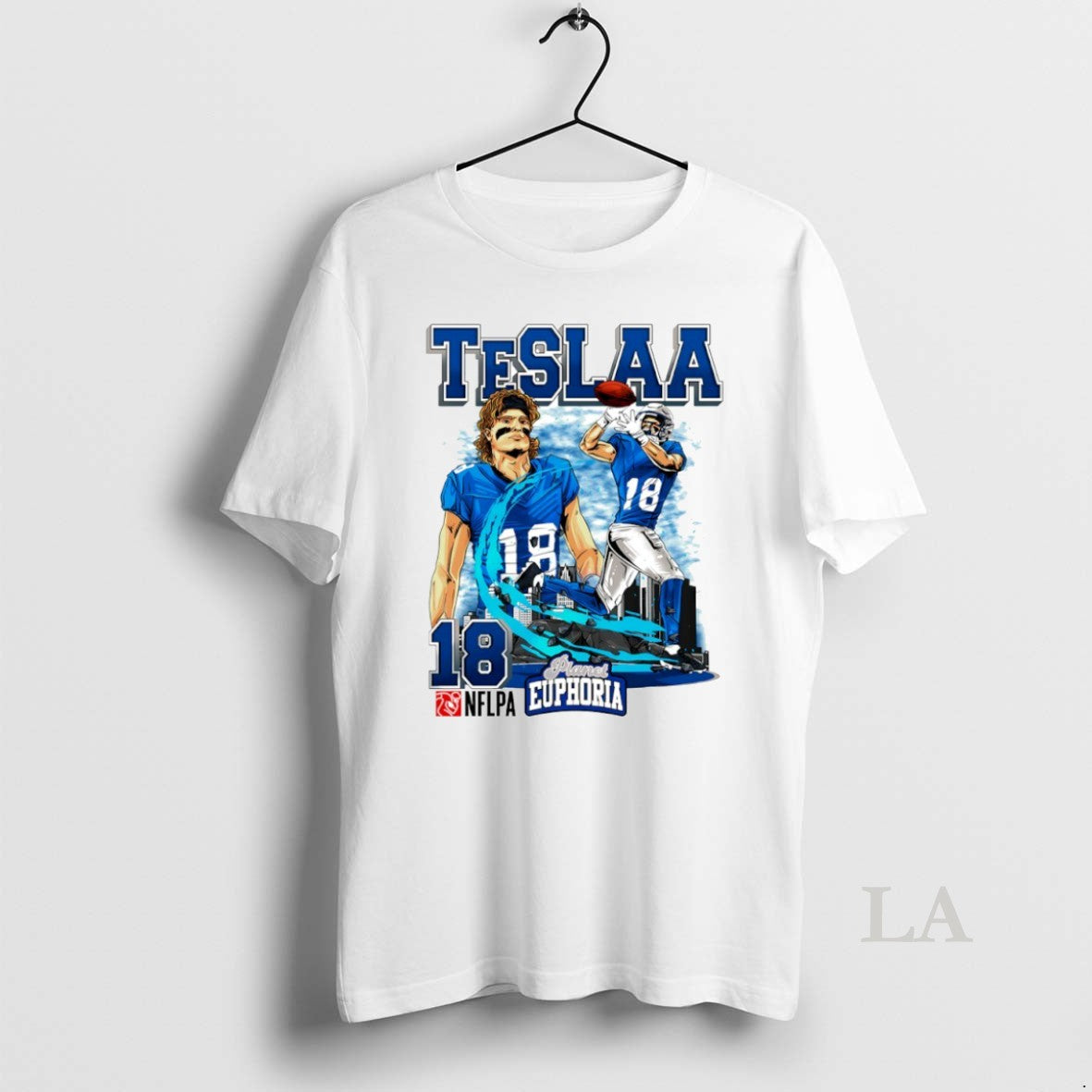 Original Isaac Teslaa 18 Detroit Lions Football Comic Circle T-Shirts, Hoodie, Sweatshirt | PopFlextees.com