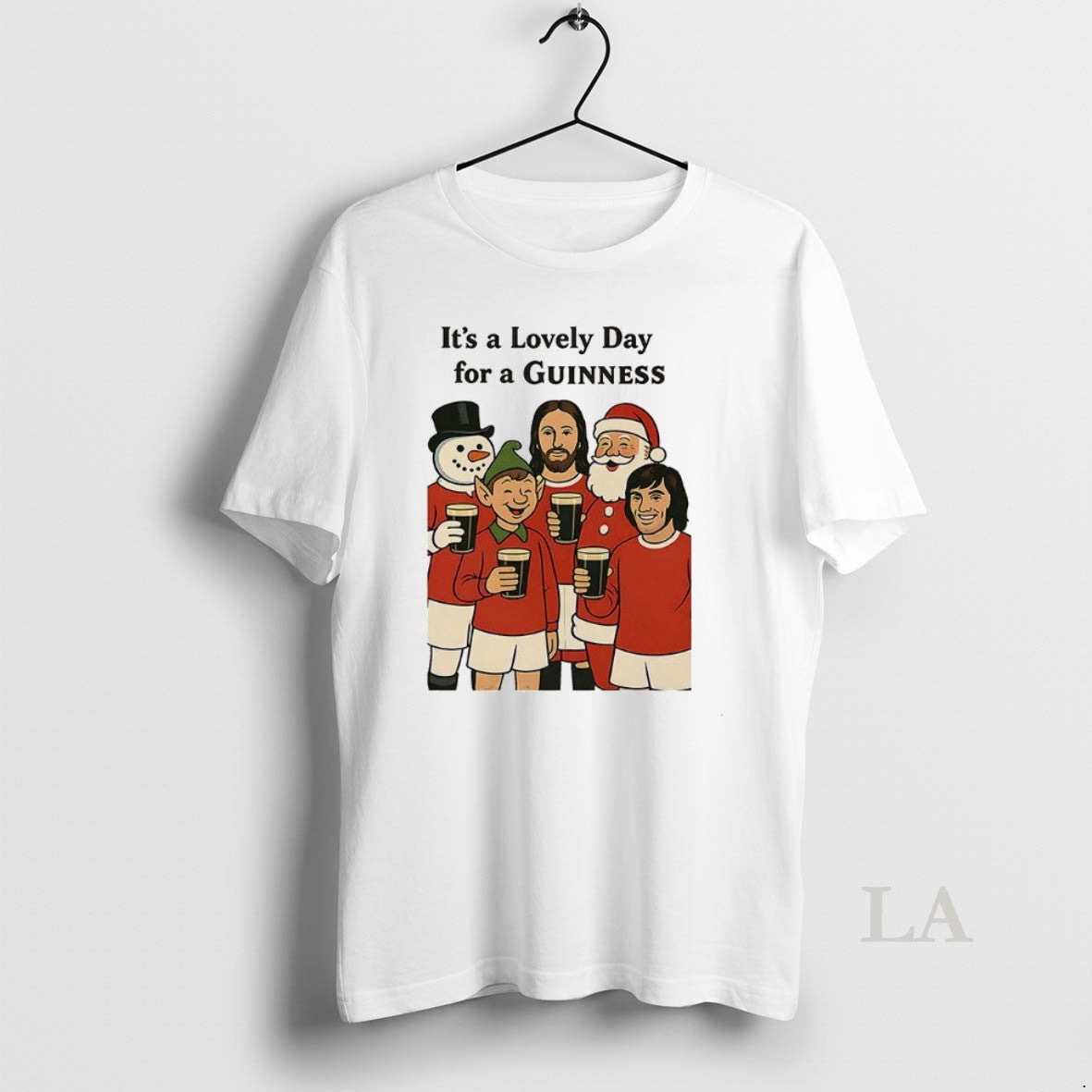 Original Its A Lovely Day For A Guinness Manchester United Christmas T-Shirts, Hoodie, Sweatshirt | PopFlextees.com