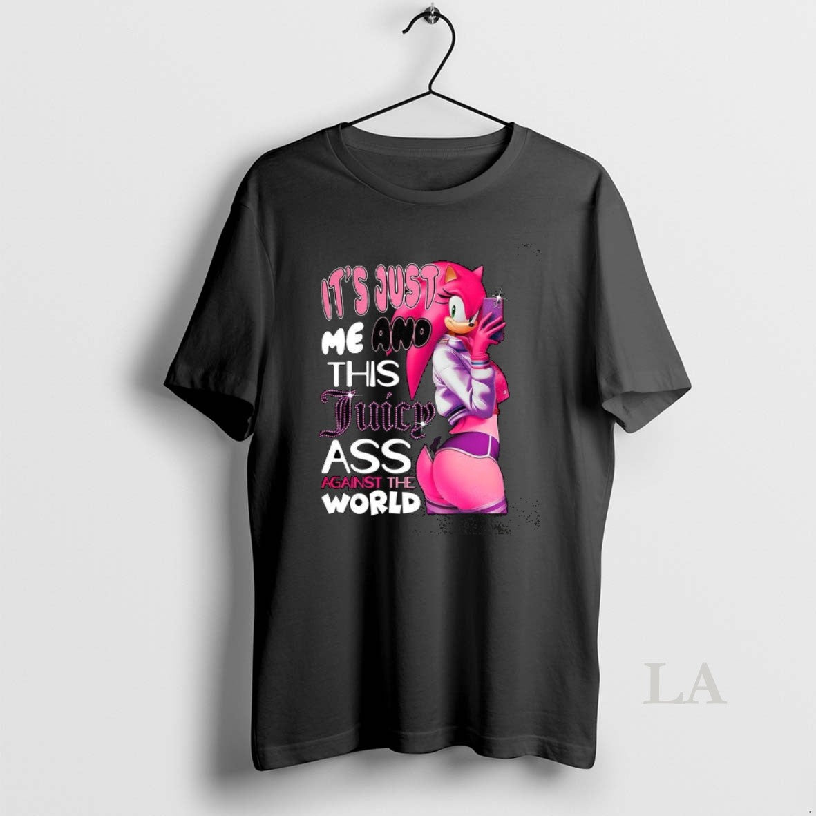 Original Its Just Me And This Juicy Ass Against The World Pink Hedgehog T-Shirts, Hoodie, Sweatshirt | PopFlextees.com