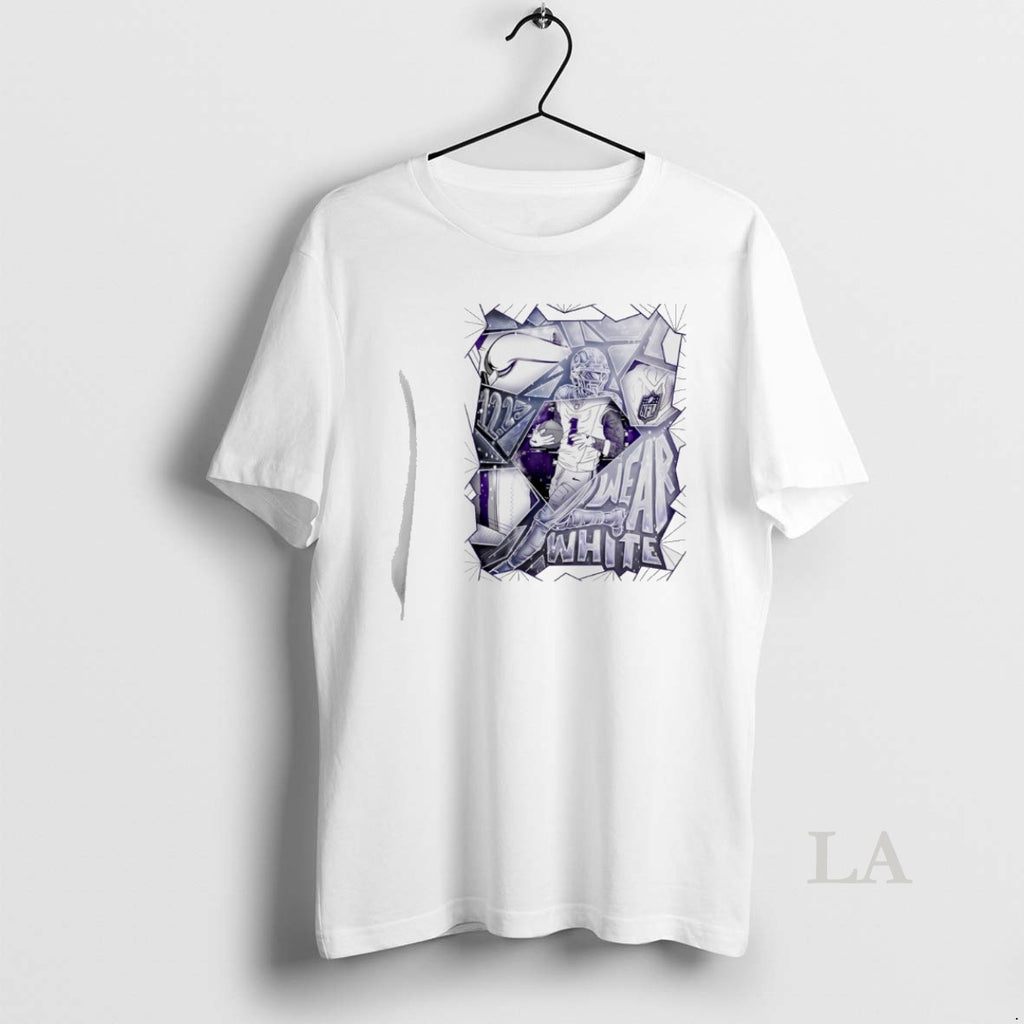 Original Jalen Nailor Minnesota Vikings Wear White Winter Whiteout Week T-Shirts, Hoodie, Sweatshirt | PopFlextees.com