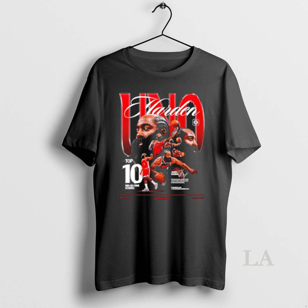 Original James Harden Top 10 Nba All Time Scoring List Graphic T-Shirts, Hoodie, Sweatshirt | PopFlextees.com
