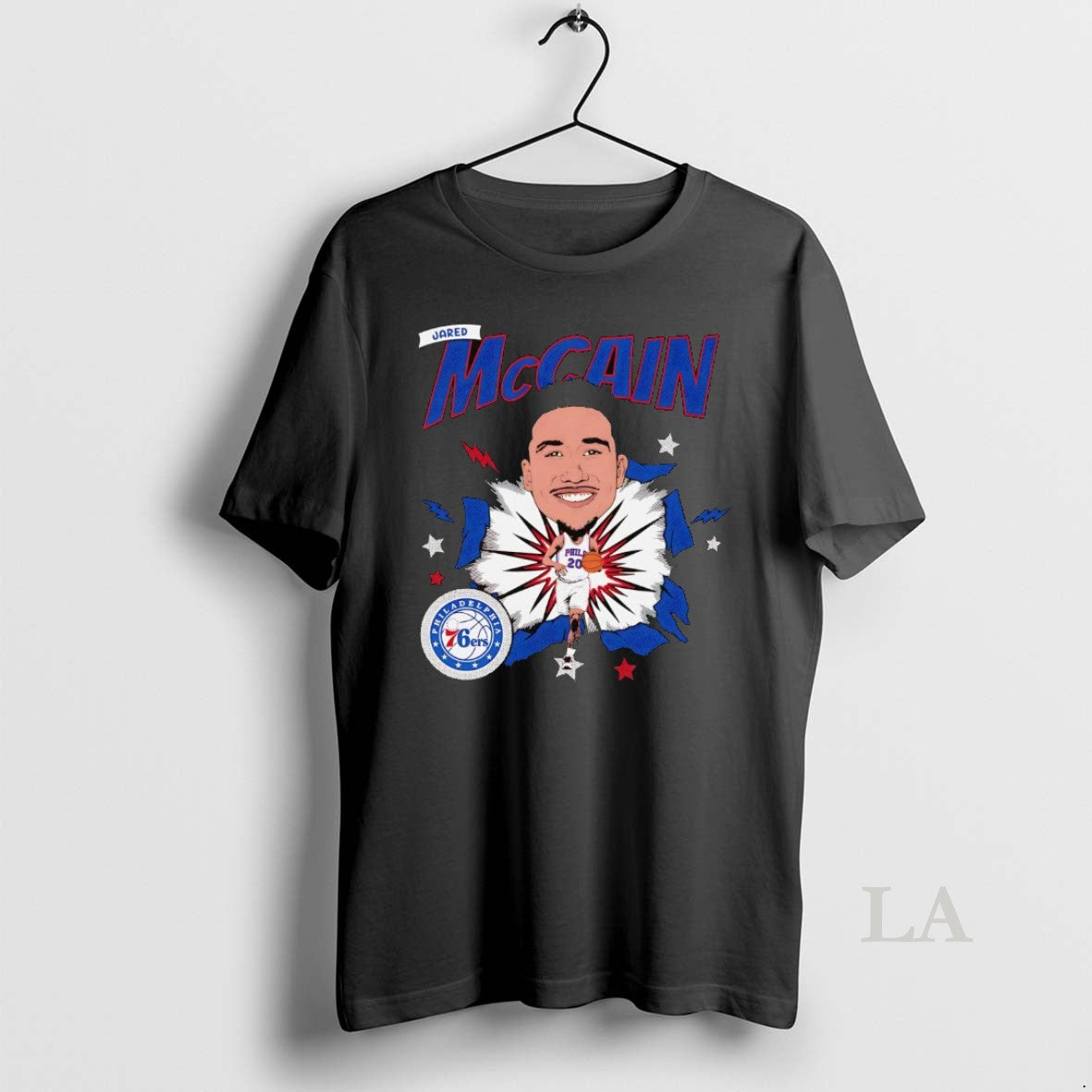 Original Jared Mccain Big Head Caricature Philadelphia 76ers T-Shirts, Hoodie, Sweatshirt | PopFlextees.com
