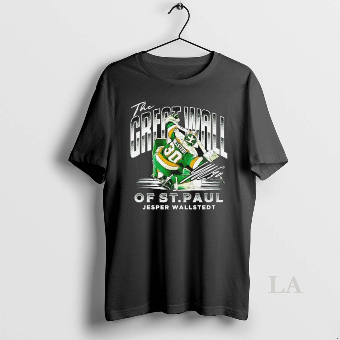 Original Jesper Wallstedt Minnesota Wild The Great Wall Of St T-Shirts, Hoodie, Sweatshirt | PopFlextees.com