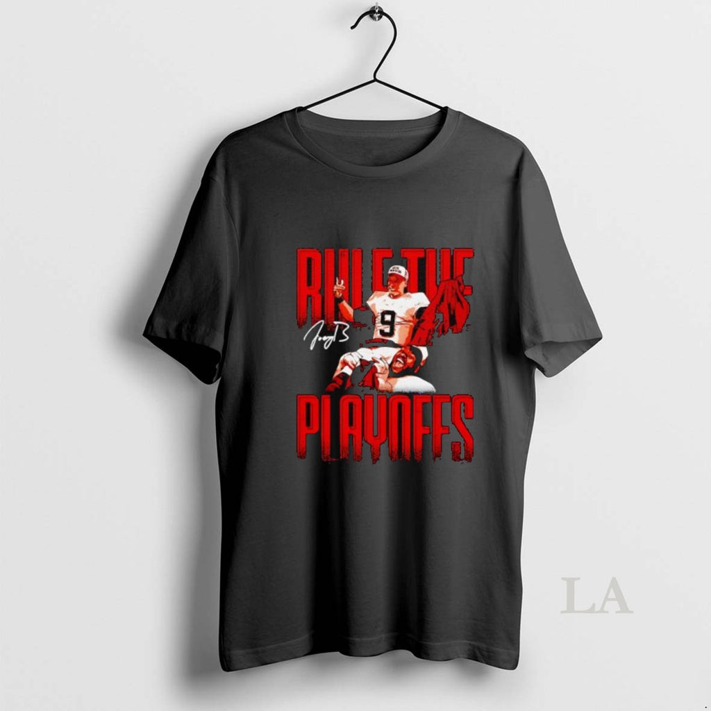 Original Joe Burrow Cincinnati Rule The Playoffs Signature T-Shirts, Hoodie, Sweatshirt | PopFlextees.com
