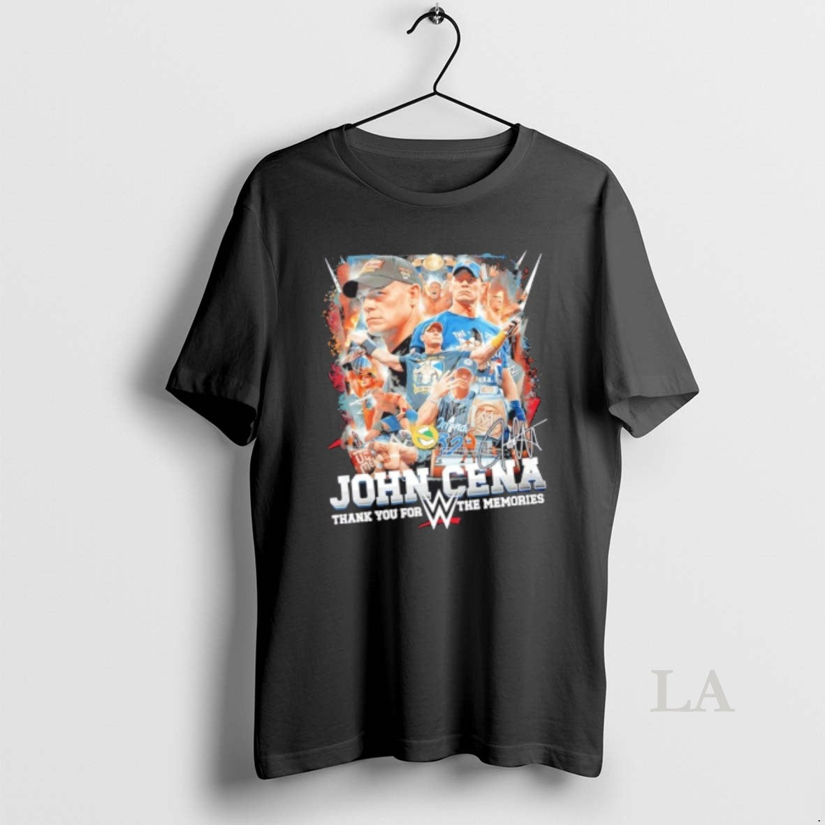 Original John Cena Thank You For The Memories Signature Graphic T-Shirts, Hoodie, Sweatshirt | PopFlextees.com
