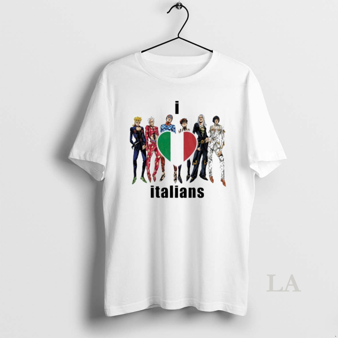 Original Jojos Bizarre Adventure I Love Italians T-Shirts, Hoodie, Sweatshirt | PopFlextees.com