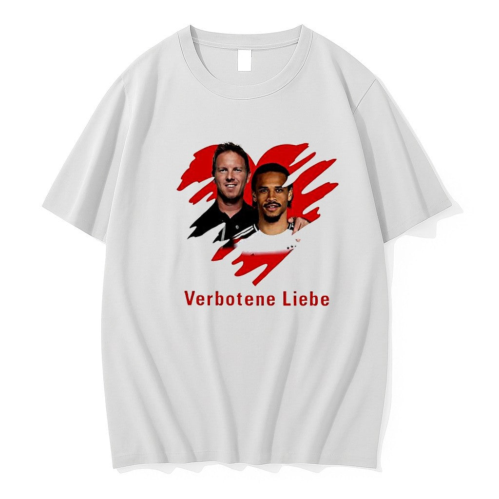 Original Julian Nagelsmann And Leroy Sane Verbotene Liebe German National Team Football Tshirts
