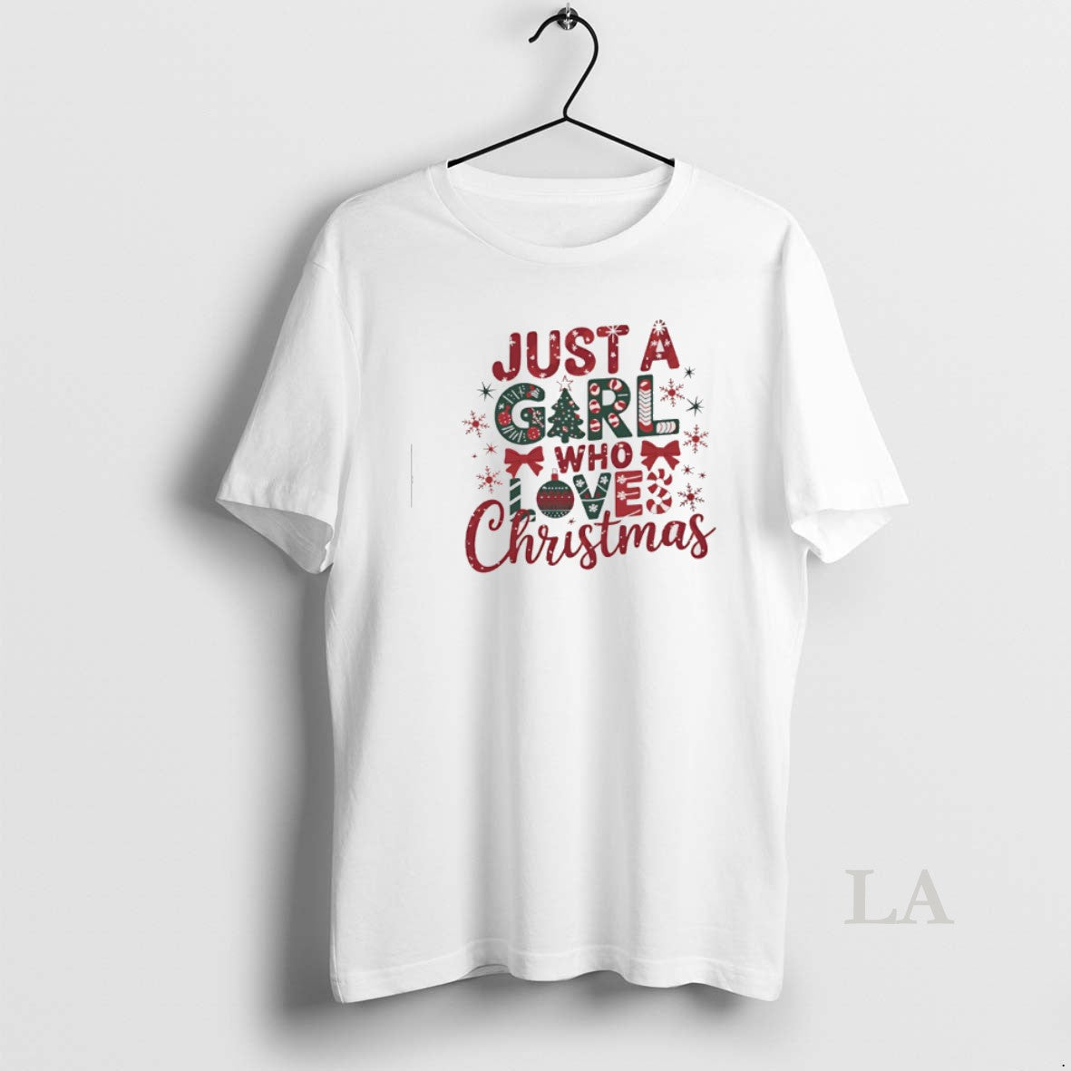 Original Just A Girl Who Love Christmas T-Shirts, Hoodie, Sweatshirt | PopFlextees.com