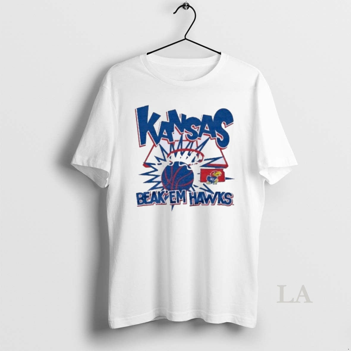 Original Kansas Basketball Slam Beak Em Hawks T-Shirts, Hoodie, Sweatshirt | PopFlextees.com