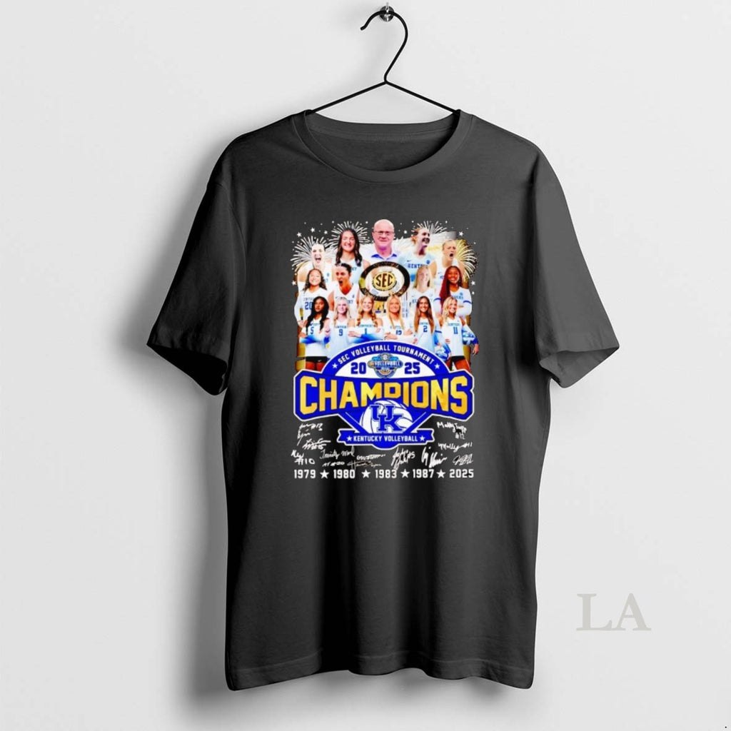 Original Kentucky Wildcats 2025 Sec Volleyball Tournament Champions Team Players T-Shirts, Hoodie, Sweatshirt