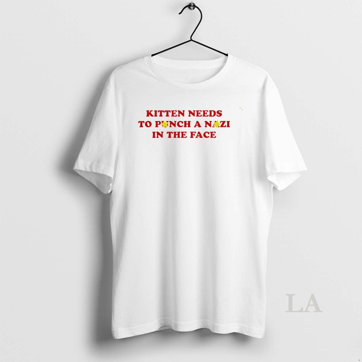 Original Kitten Needs To Punch A Nazi In The Face Circle T-Shirts, Hoodie, Sweatshirt | PopFlextees.com