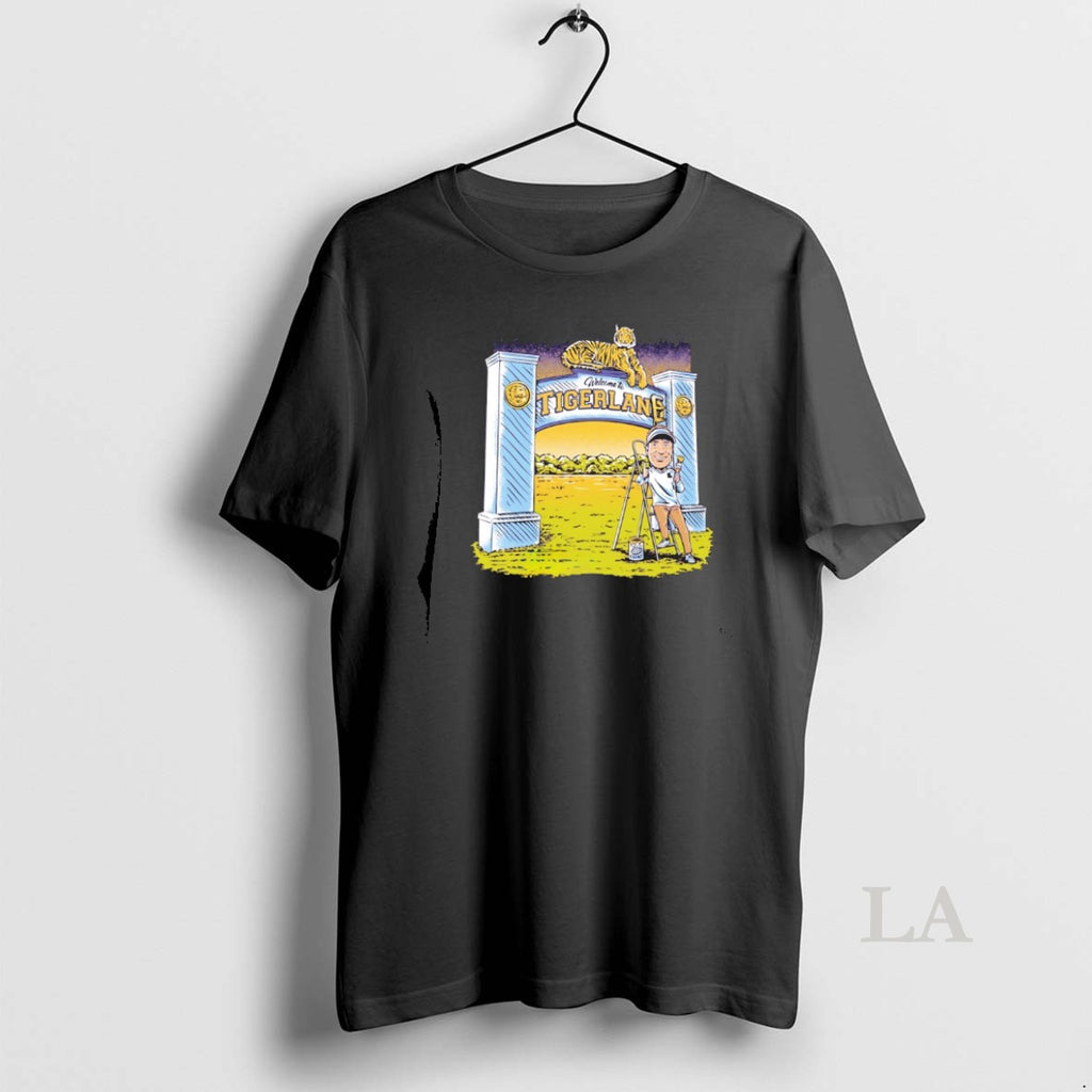 Original Lsu Football Head Coach Lane Kiffin Welcome To Tigerlane T-Shirts, Hoodie, Sweatshirt | PopFlextees.com