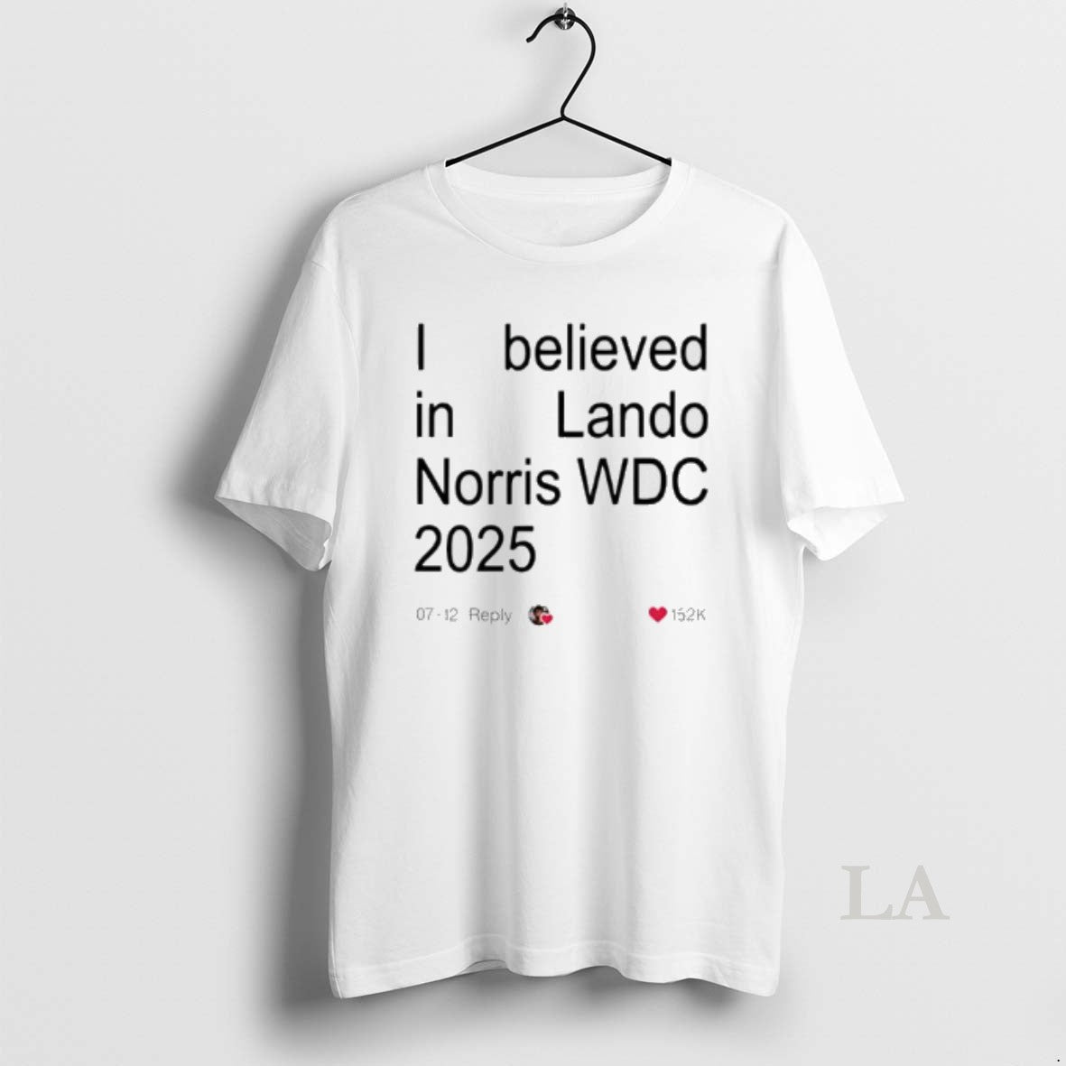 Original Lando 2025 World Drivers Champions I Believed In Lando Wdc 2025 T-Shirts, Hoodie, Sweatshirt | PopFlextees.com