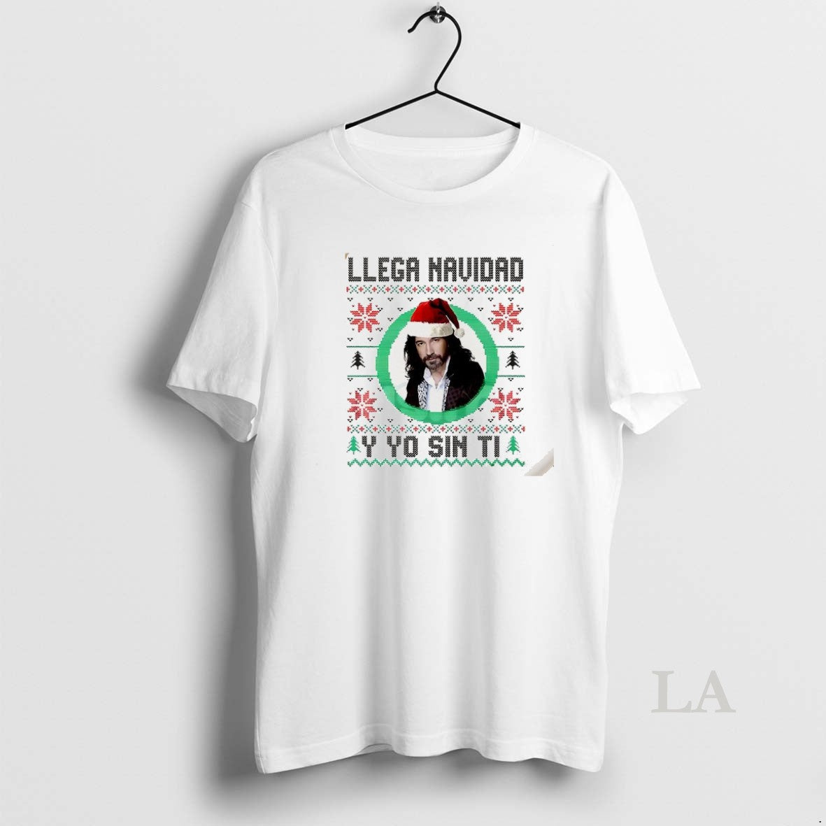 Original Llega Navidad Y Yo Sin Ti Ugly Christmas Music Lover T-Shirts, Hoodie, Sweatshirt | PopFlextees.com