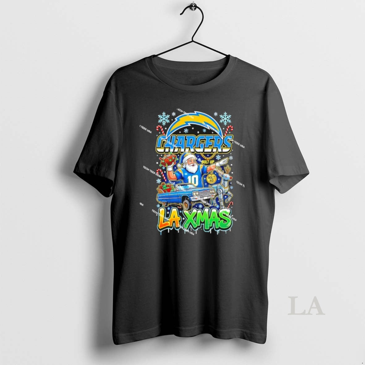 Original Los Angeles Chargers Football La Xmas Christmas Holiday T-Shirts, Hoodie, Sweatshirt | PopFlextees.com