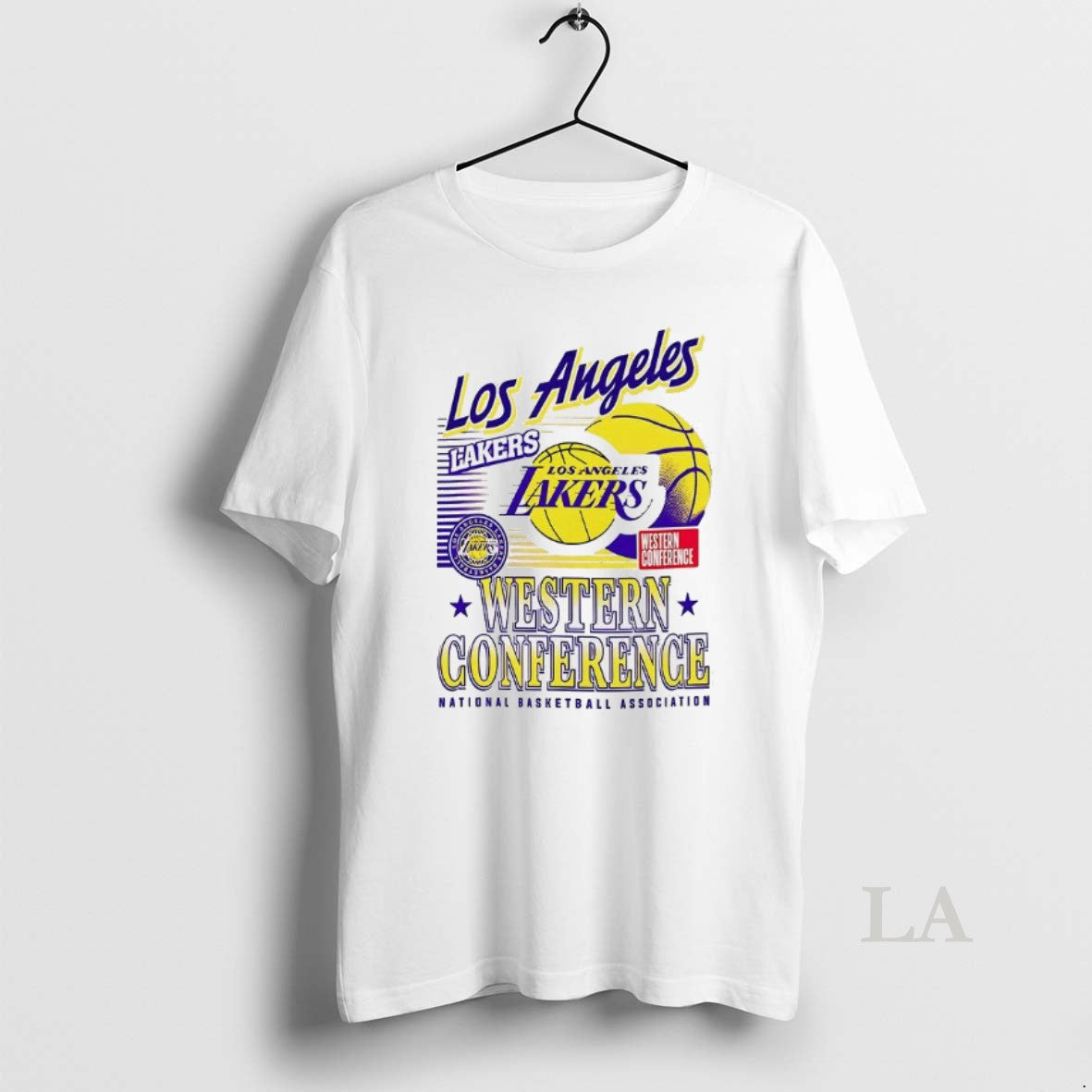 Original Los Angeles Lakers Nba Western Conference Logo And Ball T-Shirts, Hoodie, Sweatshirt | PopFlextees.com
