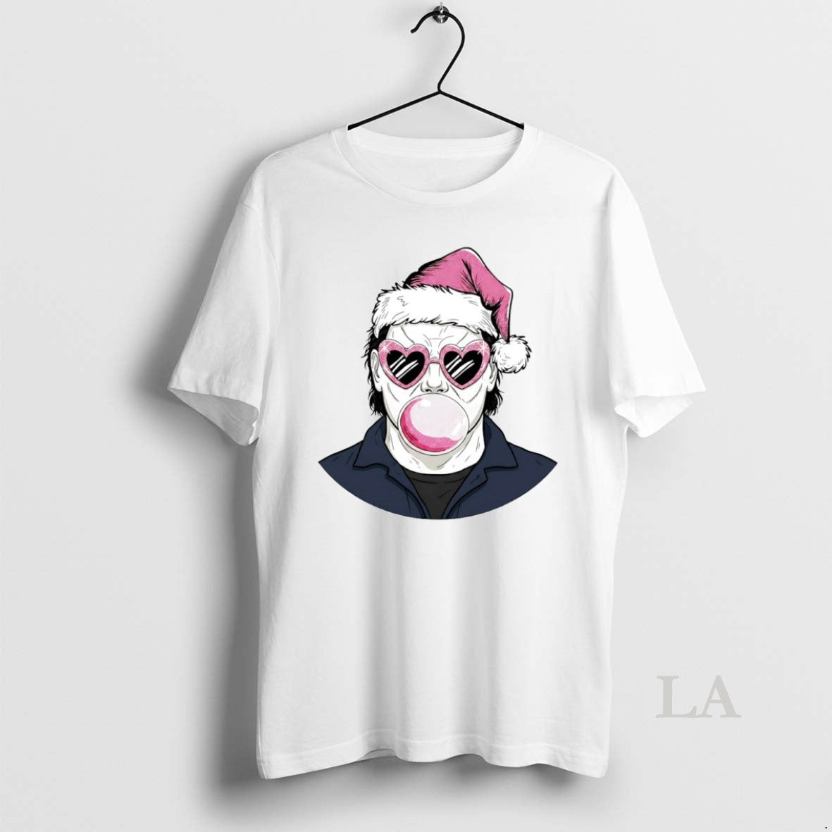 Original Merry Christmas Michael Myers Bubble Gum Circle T-Shirts, Hoodie, Sweatshirt | PopFlextees.com