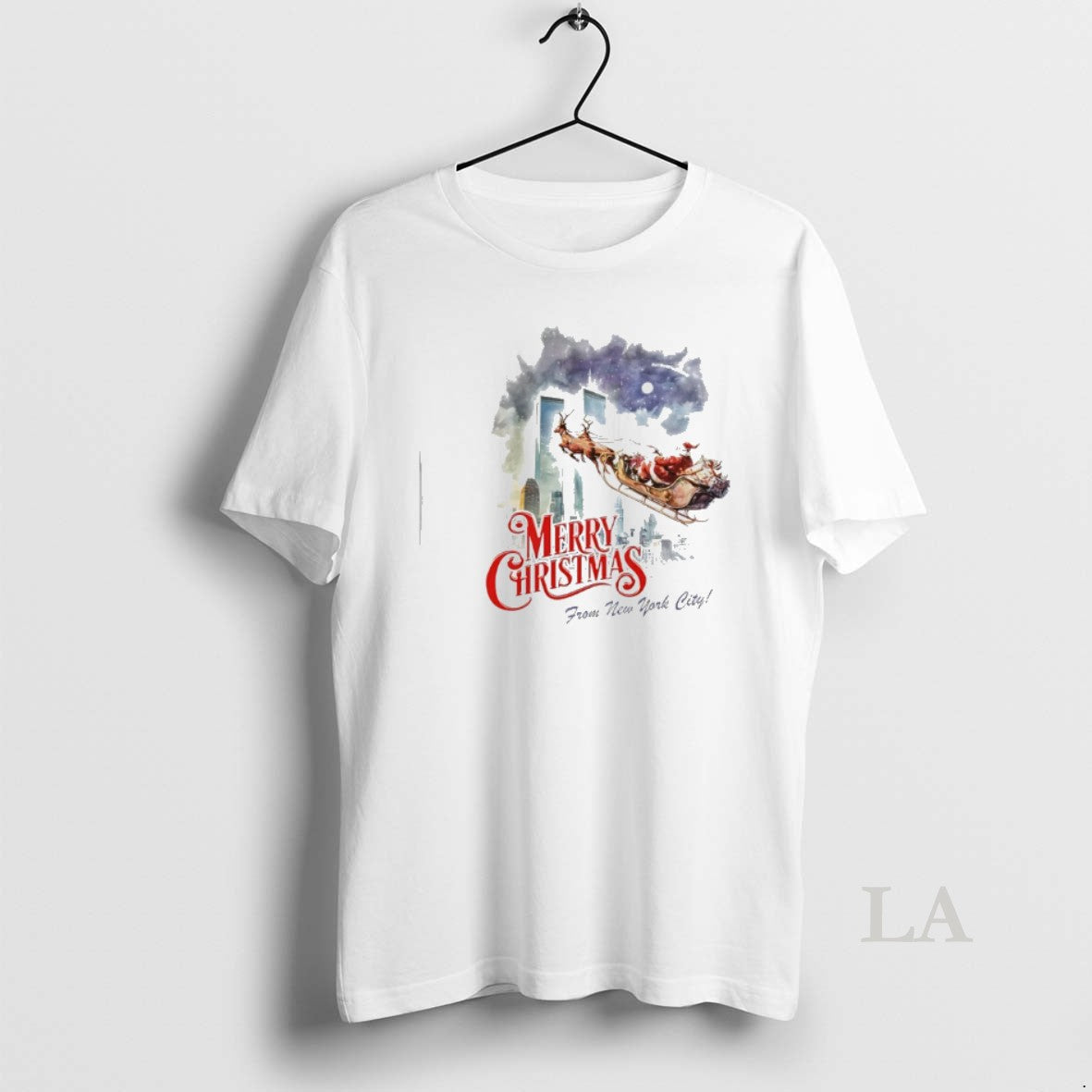 Original Merry Christmas From New York City Santa Sleigh 11 9 Attacks T-Shirts, Hoodie, Sweatshirt | PopFlextees.com