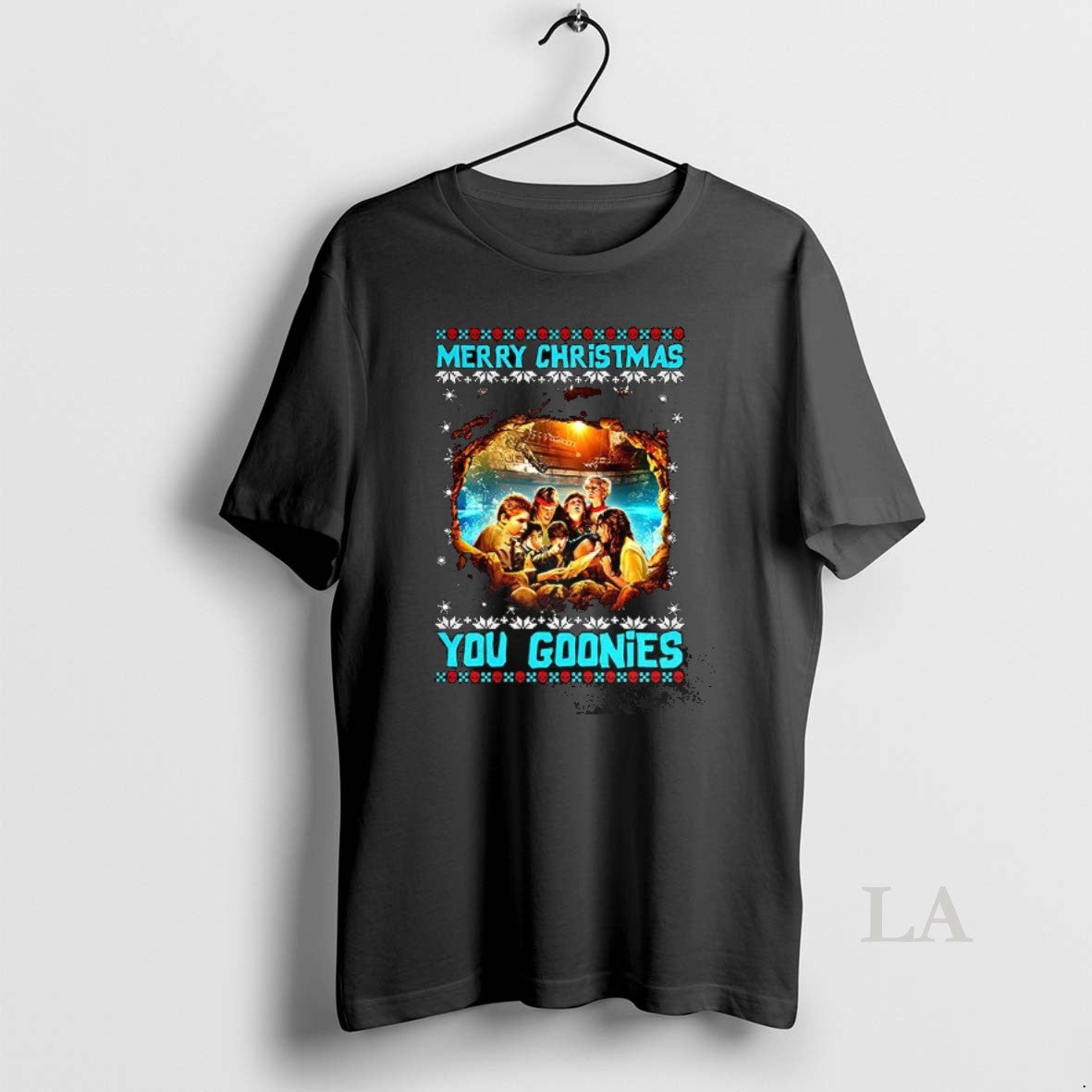Original Merry Christmas You Goonies Classic Adventure Ugly Xmas T-Shirts, Hoodie, Sweatshirt | PopFlextees.com