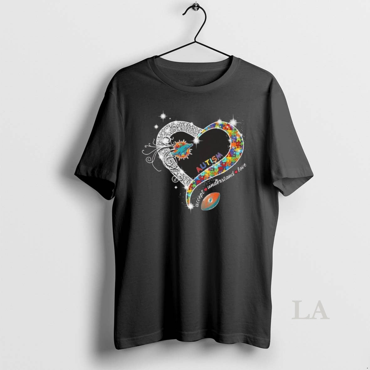 Original Miami Dolphins Accept Understand Love Autism Diamond Heart 2026 T-Shirts, Hoodie, Sweatshirt | PopFlextees.com