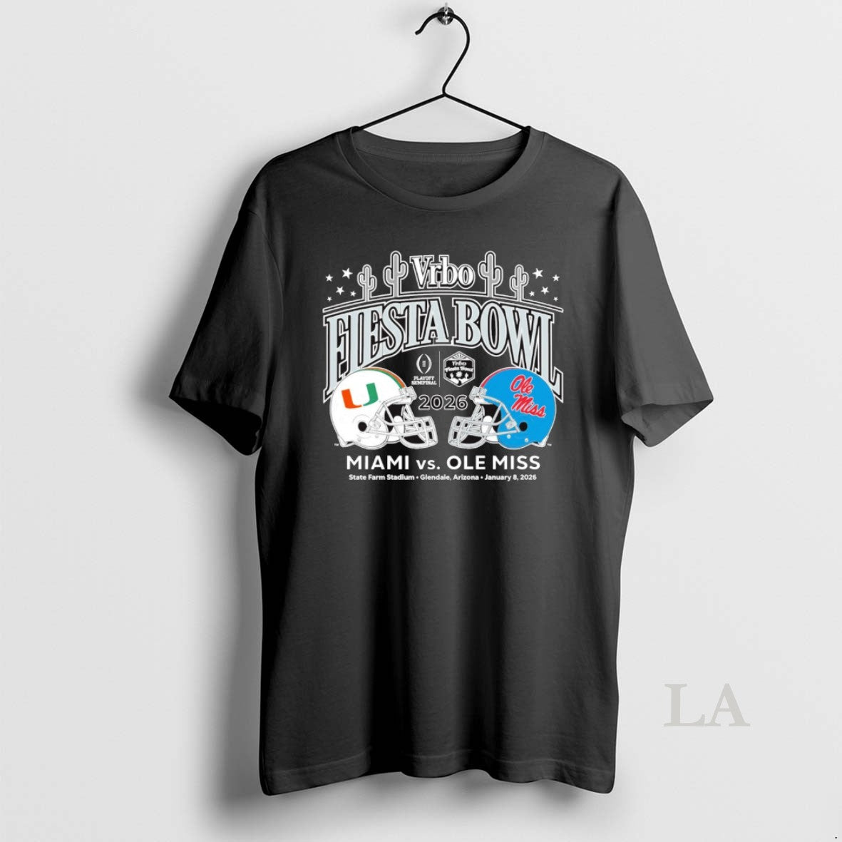 Original Miami Vs Ole Miss 2026 Vrbo Fiesta Bowl Cactus Matchup Cfp Semifinal T-Shirts, Hoodie, Sweatshirt | PopFlextees.com