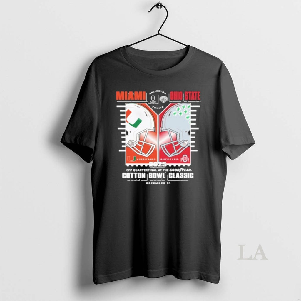 Original Miami X Ohio State Cfp Quarterfinal At The Goodyear Cotton Bowl Classic T-Shirts, Hoodie, Sweatshirt