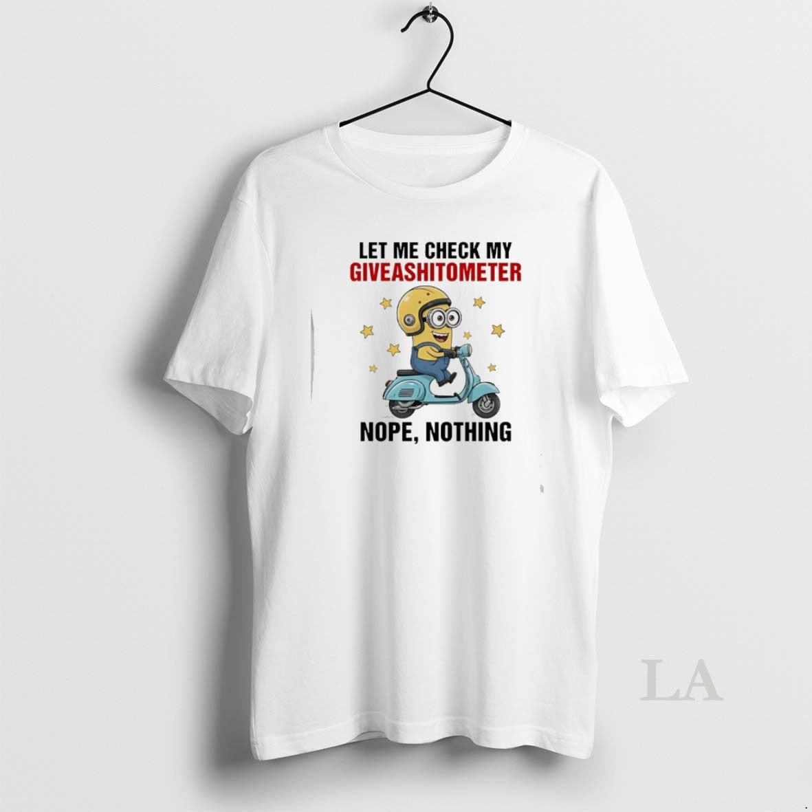 Original Minion Let Me Check My Giveashitometer Nope Nothing T-Shirts, Hoodie, Sweatshirt | PopFlextees.com