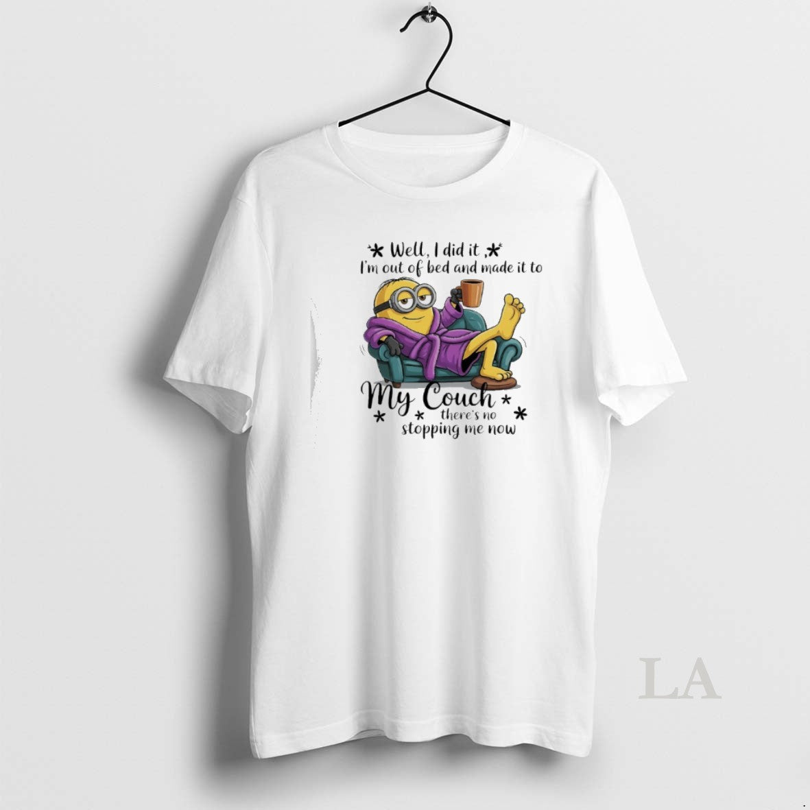 Original Minion Well I Did It Im Out Of Bed And Made It To My T-Shirts, Hoodie, Sweatshirt | PopFlextees.com