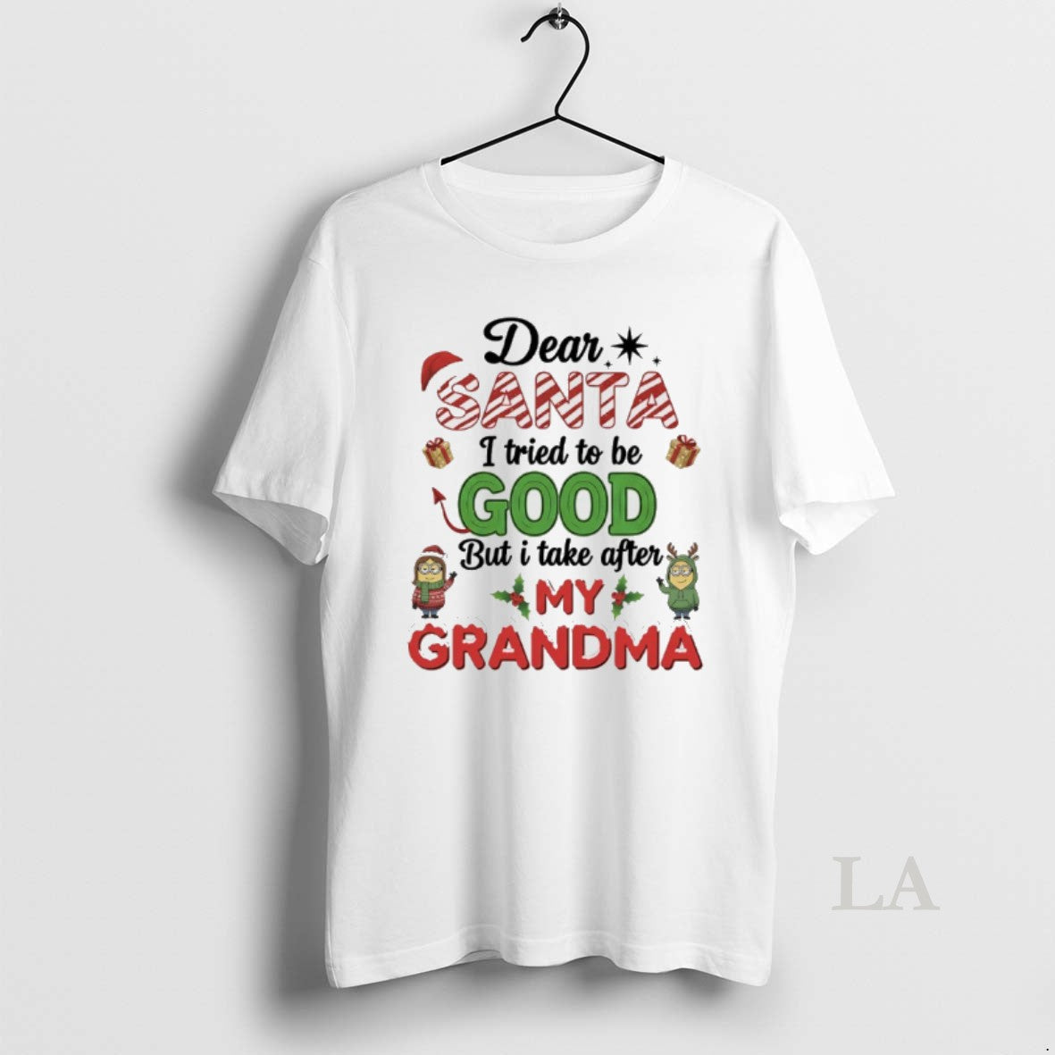 Original Minions Christmas Dear Santa I Tried To Be Good But I Take After My T-Shirts, Hoodie, Sweatshirt | PopFlextees.com