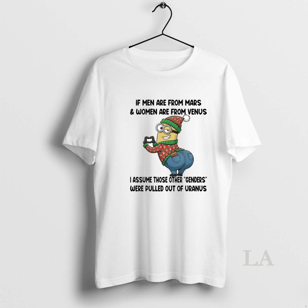 Original Minions If Men Are From Mars And Women Are From Venus T-Shirts, Hoodie, Sweatshirt | PopFlextees.com
