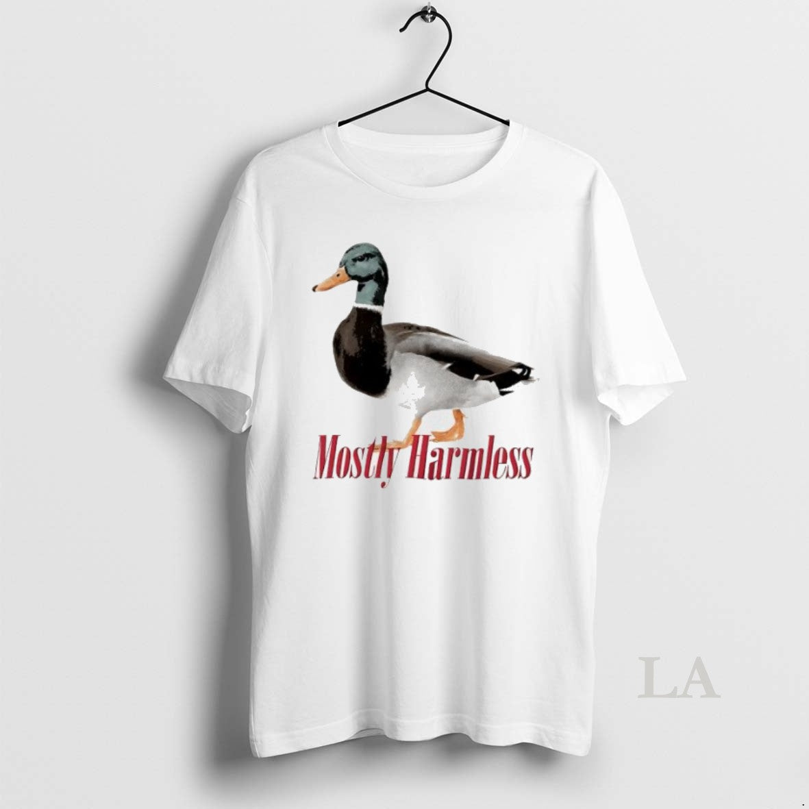Original Mostly Harmless Mallard Funny Animal Womens T-Shirts, Hoodie, Sweatshirt | PopFlextees.com