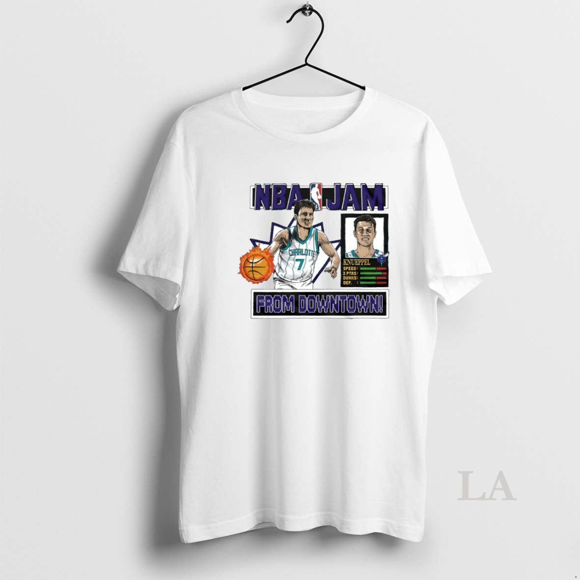 Original Nba Jam Charlotte Hornets Kon Knueppel Downtown Circle T-Shirts, Hoodie, Sweatshirt