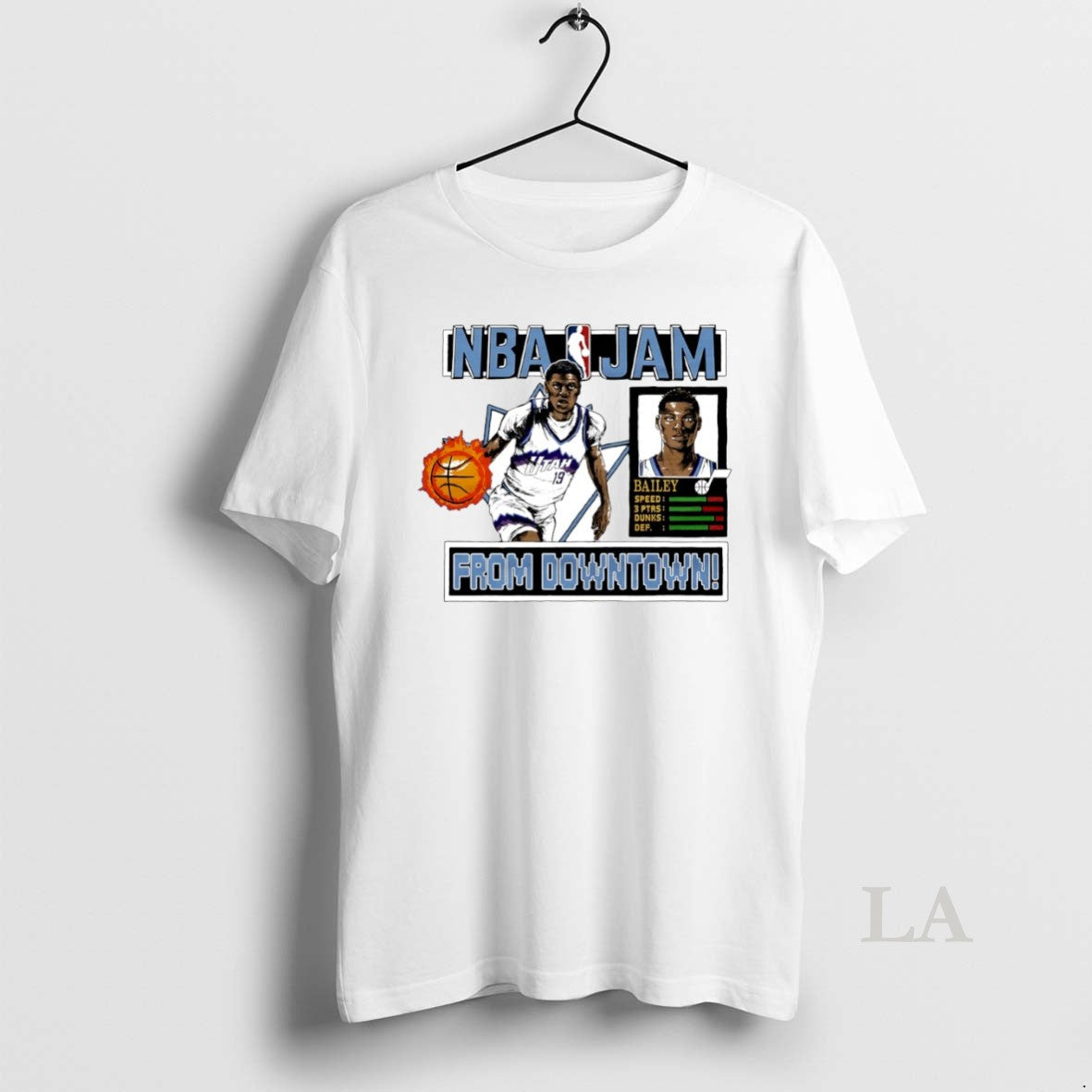 Original Nba Jam Utah Jazz Ace Bailey From Downtown Circle T-Shirts, Hoodie, Sweatshirt | PopFlextees.com