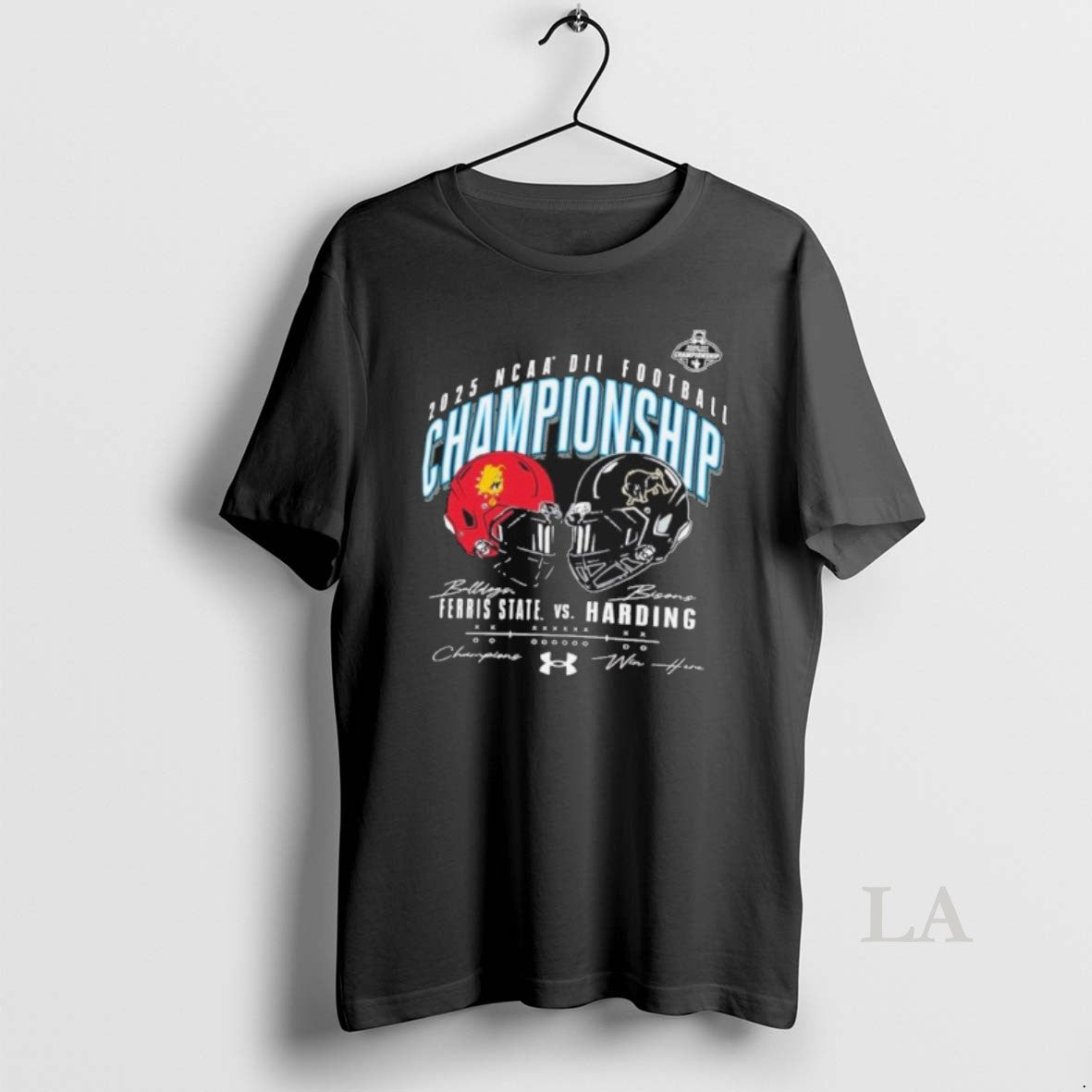 Original Ncaa Dii Championship 2025 Ferris State Vs Harding Champions Win Here T-Shirts, Hoodie, Sweatshirt | PopFlextees.com