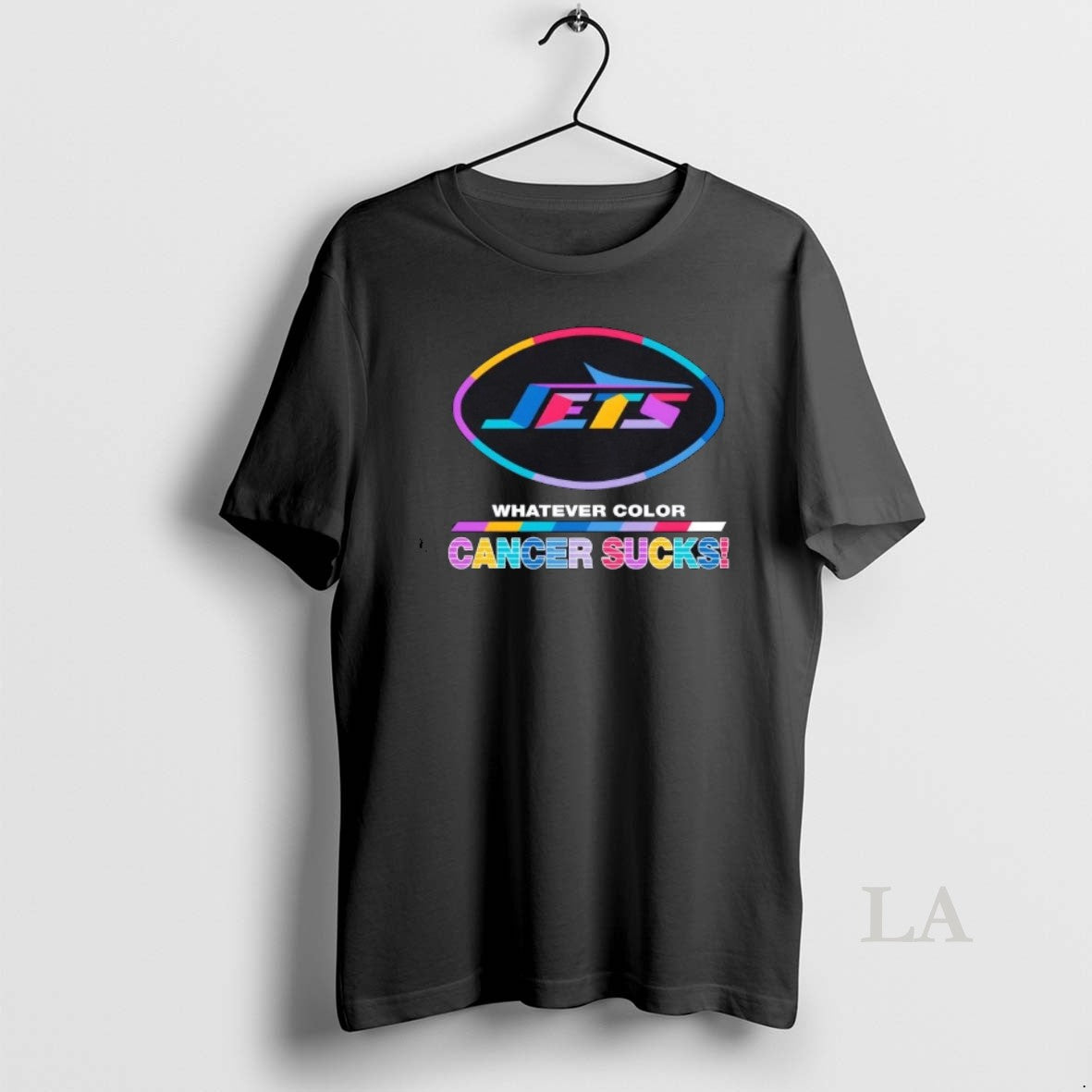 Original New York Jets Football Whatever Color Cancer Sucks Logo Colors T-Shirts, Hoodie, Sweatshirt | PopFlextees.com