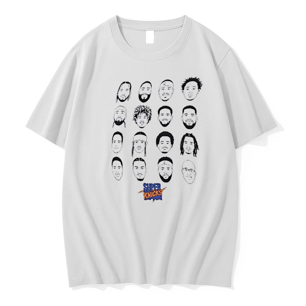 Original New York Knicks Super Finals Roster Cartoon Tshirts Jpg