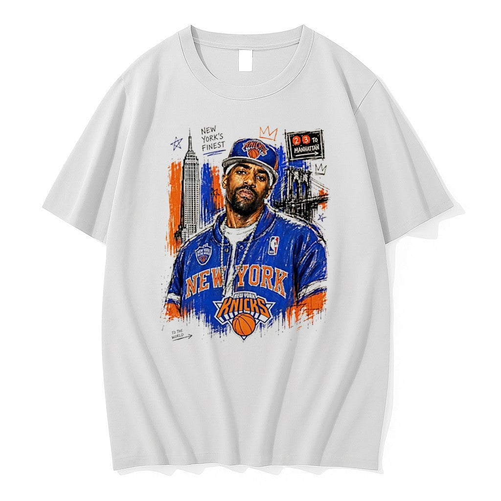 Original New York Knicks Digital Art Retro Tee Tshirts Jpg