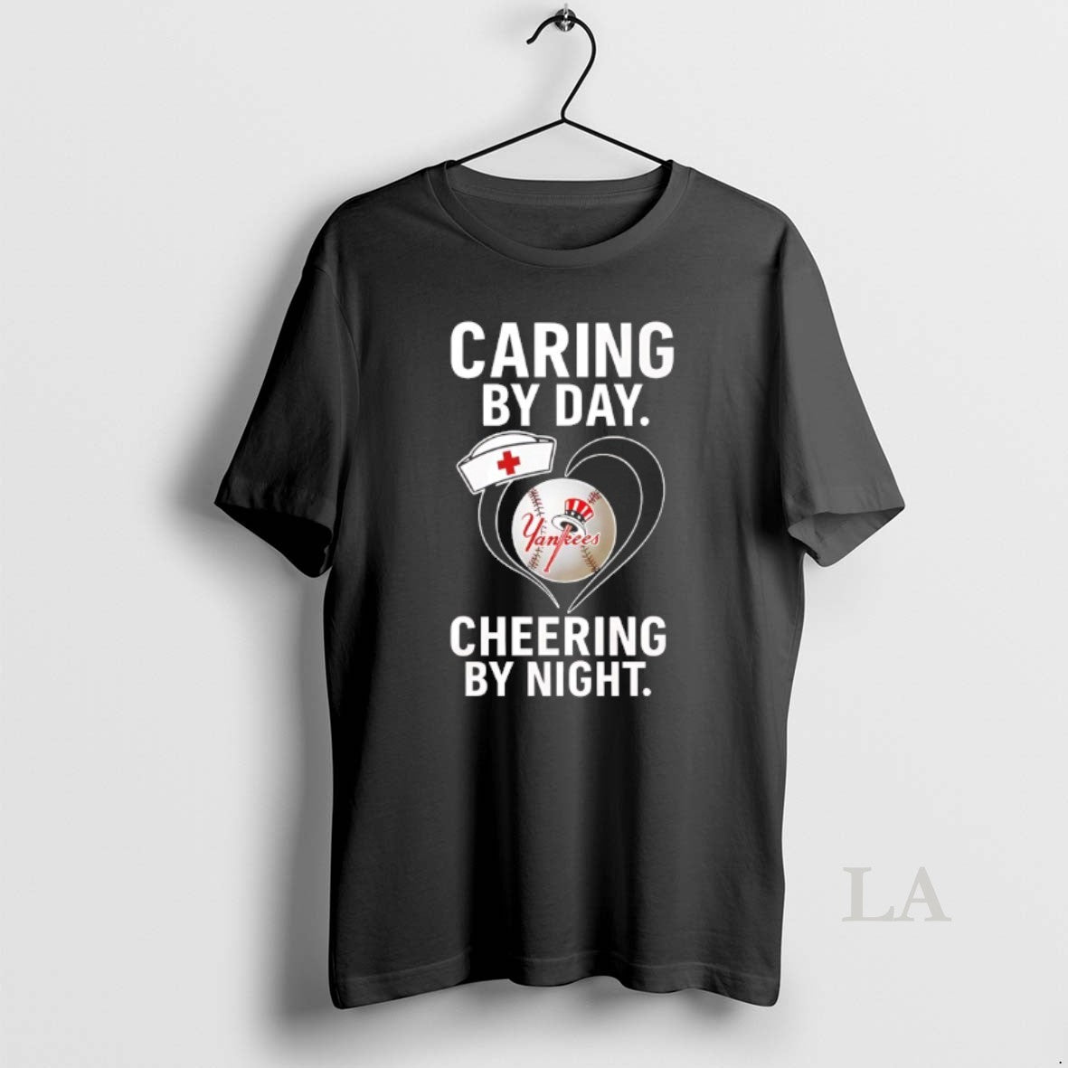 Original New York Yankees Caring By Day Cheering By Night T-Shirts, Hoodie, Sweatshirt | PopFlextees.com
