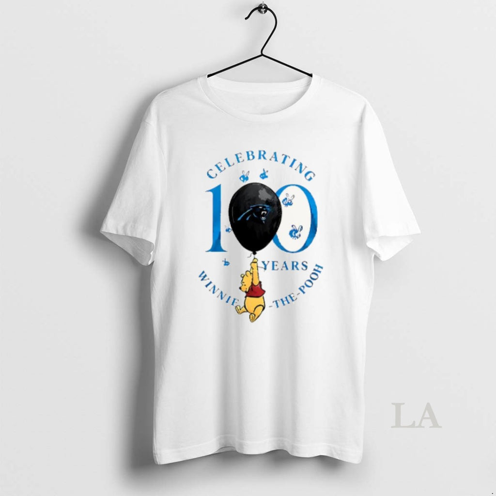 Original Nice Carolina Panthers X Winnie The Pooh 100th Anniversary T-Shirts, Hoodie, Sweatshirt | PopFlextees.com