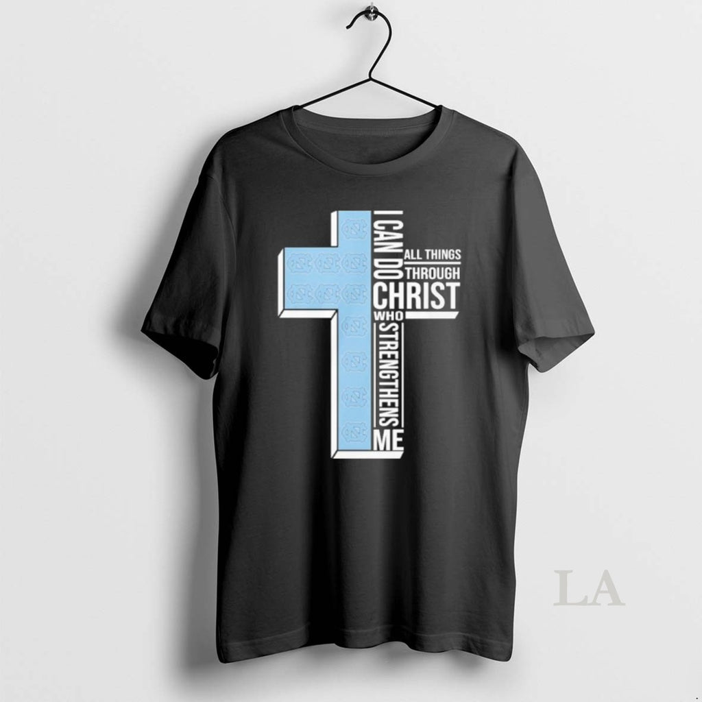 Original North Carolina Basketball Logo I Can Do All Things Through Christ Who Strengthens Me T-Shirts, Hoodie, Sweatshirt