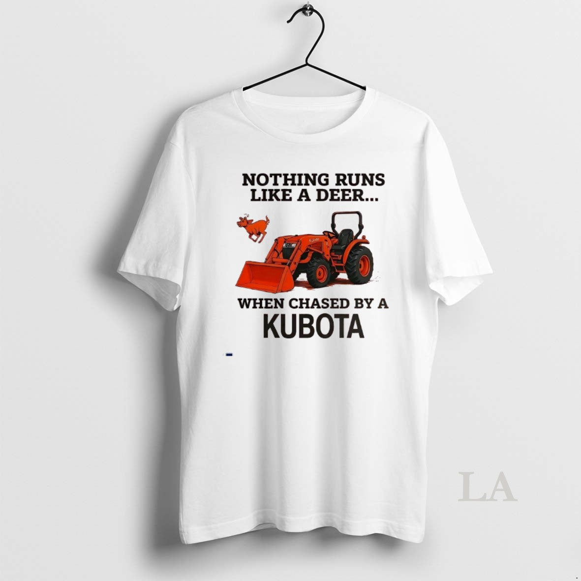 Original Nothing Runs Like A Deer When Chased By A Kubota T-Shirts, Hoodie, Sweatshirt | PopFlextees.com