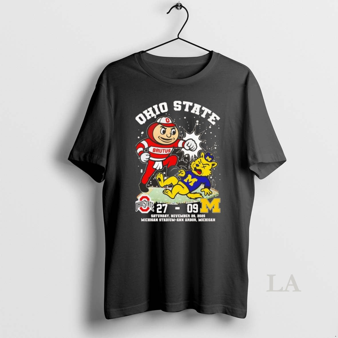Original Ohio State Beat Michigan Mascot Knockout 2025 Score Christmas Chriast T-Shirts, Hoodie, Sweatshirt | PopFlextees.com
