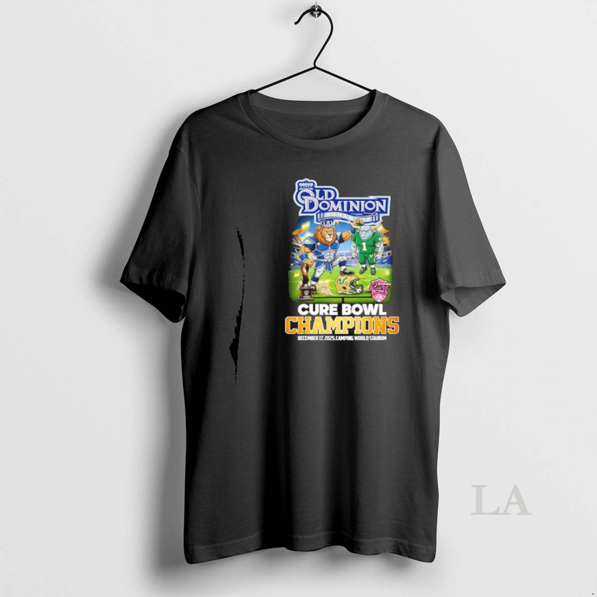 Original Old Dominion 24 10 South Florida 2025 Cure Bowl Champions Mascot T-Shirts, Hoodie, Sweatshirt | PopFlextees.com