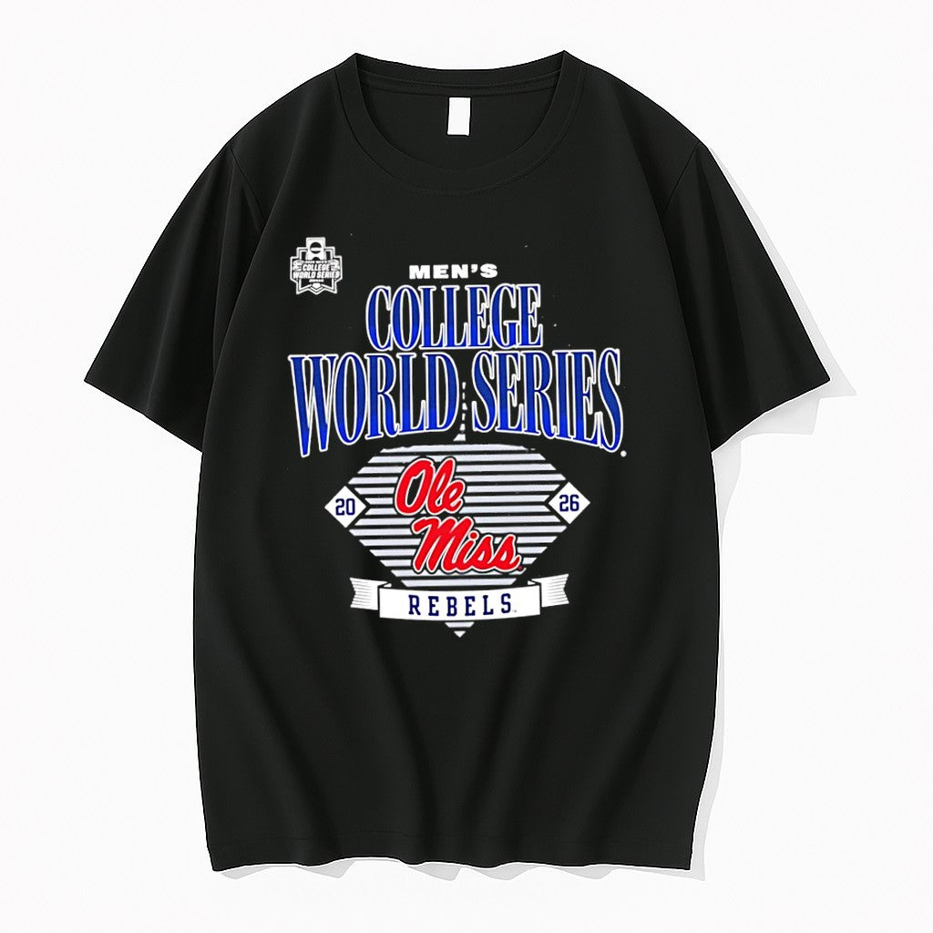 Original Ole Miss Rebels Baseball Mens College World Series Ncaa 2026 Tshirts
